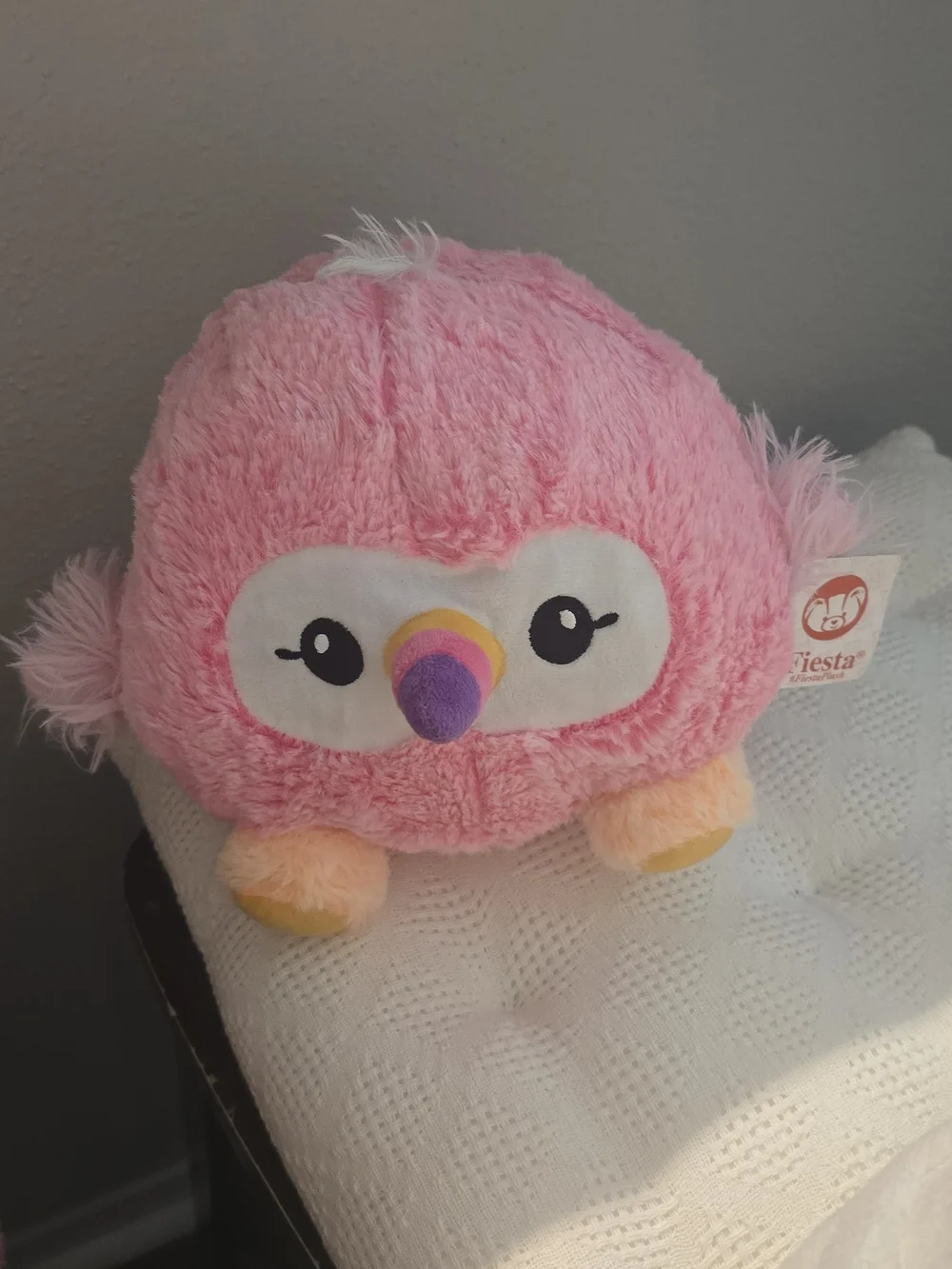 Fiesta Plush Pink Pig and Bird Small Pet Toys